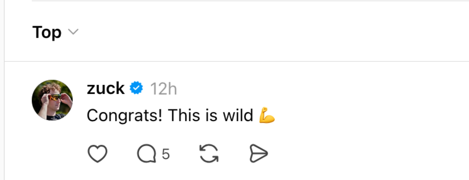 Mark Zuckerberg responds to Randi 