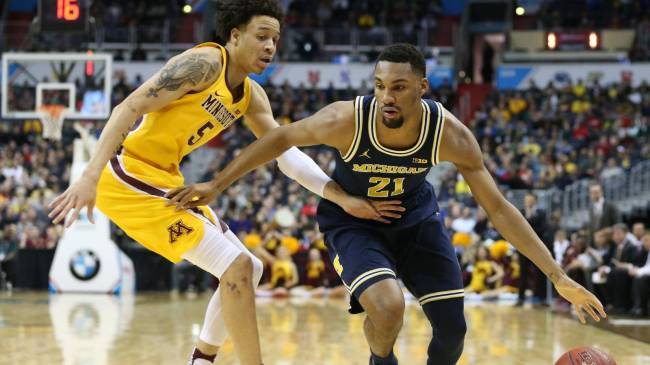Minnesota vs Michigan in 2017 Big Ten Tournament