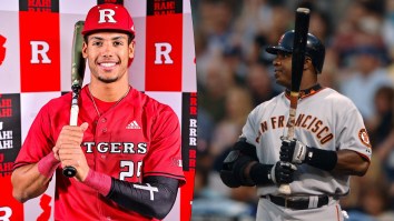 Barry Bonds’ Nephew Won’t Stop Tearing The Cover Off The Ball While Mashing Huge Home Runs At Rutgers