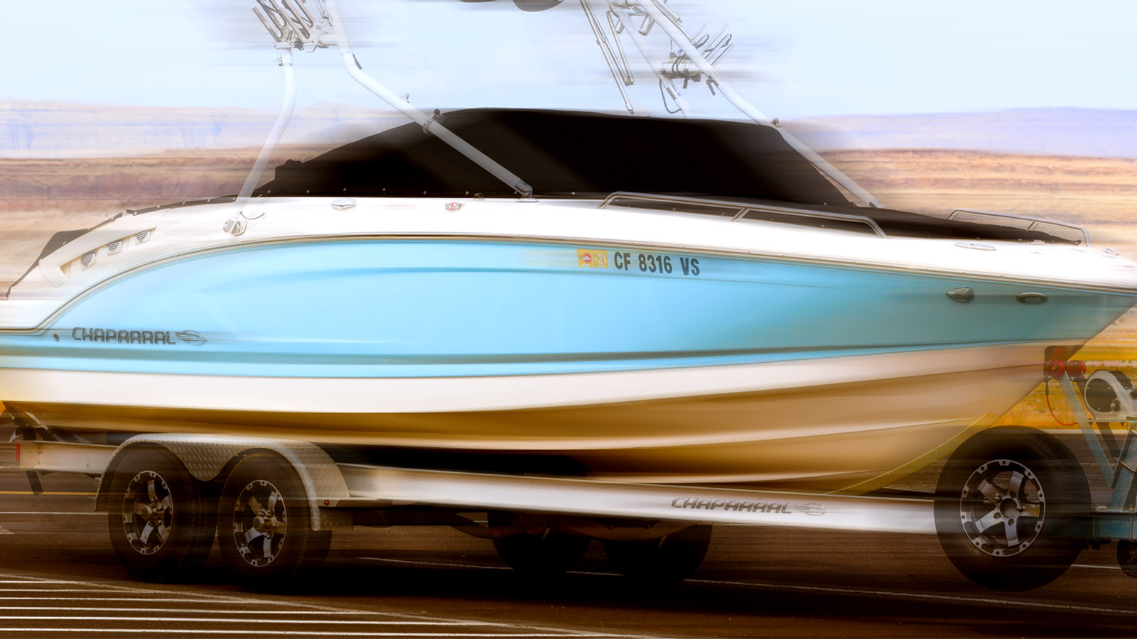 Runaway Boat Trailer Crashes on California Freeway