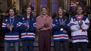 SNL Hilary Knight Joke President Trump Invite Hughes Reaction Saturday Night Live