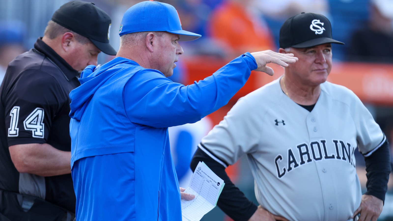 Coach Argues with Umpires Over Bat Flip