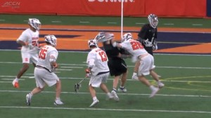 Syracuse Lacrosse Dirty Hit Ejection Penalty Chuck Kuczynski