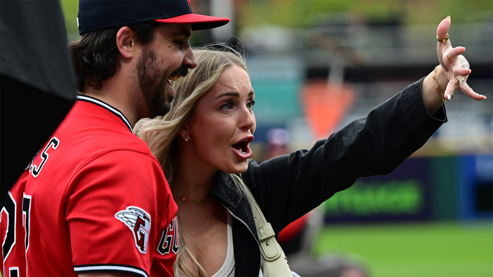 Cleveland Guardians Catcher Austin Hedges Proposes To Girlfriend Using Jumbotron On The Field
