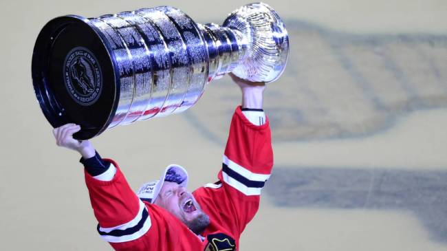 Kimmo Timonen with Stanley Cup