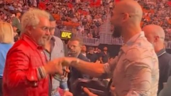 Guy Fieri Links Up with Andrew Tate, Joe Rogan Greets President Trump at UFC 327 in Miami