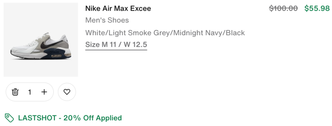 Air Max Excee sale price