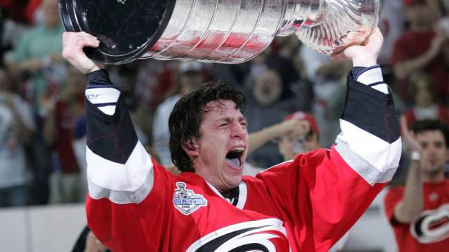Rod Brind'Amour with Stanley Cup