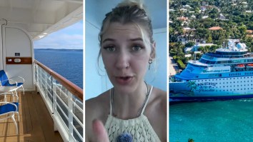 Woman Is On Margaritaville Cruise In Tampa—Then She Shows Why The Balconies Aren’t As Private As You Think