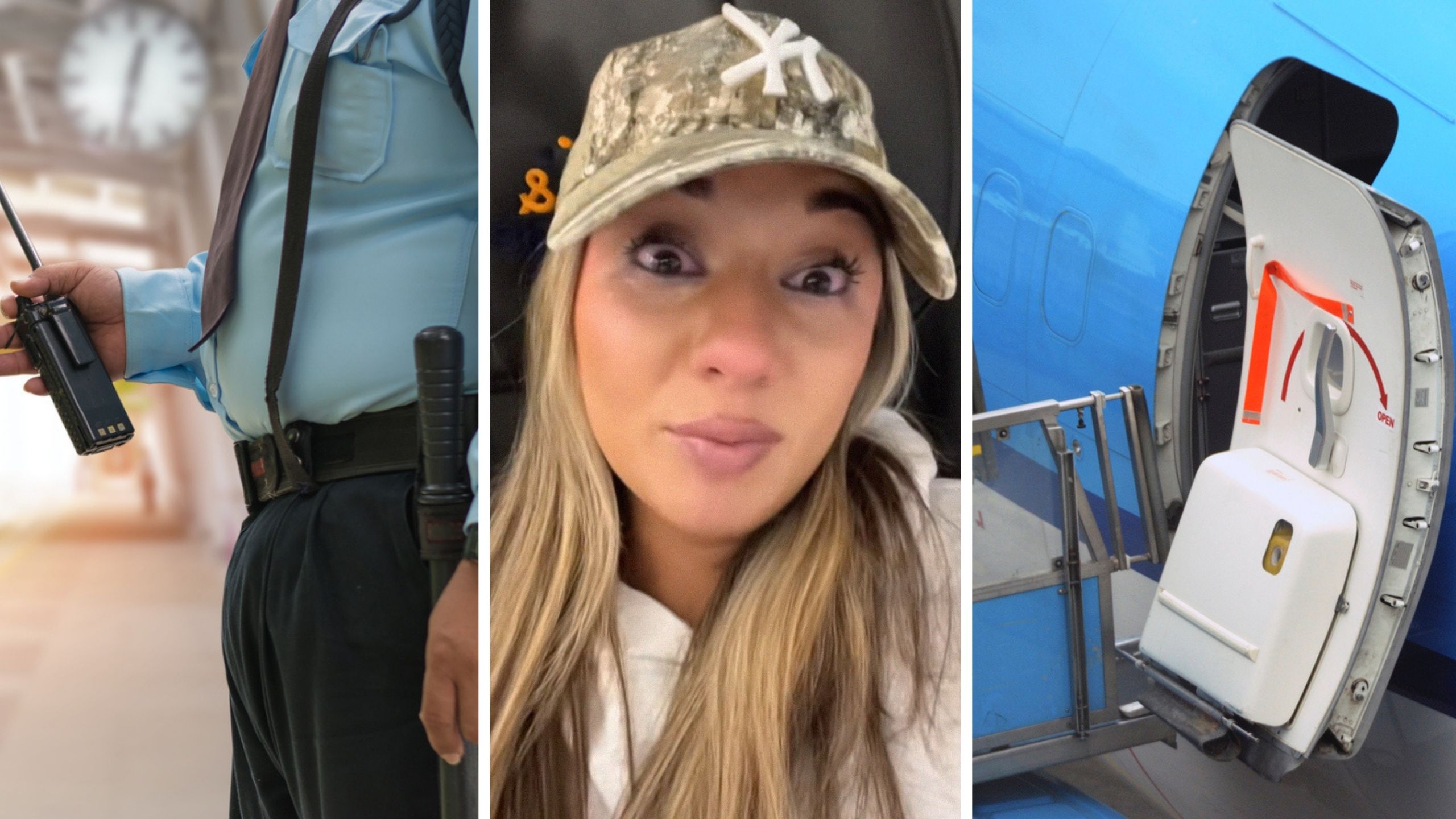 Woman Tackled by TSA Agents for Opening Plane Door