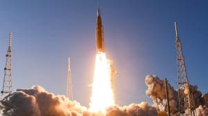 Artemis II and it‚Äôs crew of four lift off from Kennedy Space Center