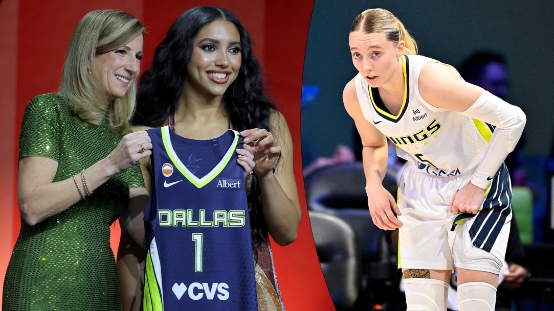 Azzi Fudd Paige Bueckers Dating Relationship Dallas Wings Reporter Question WNBA Journalist