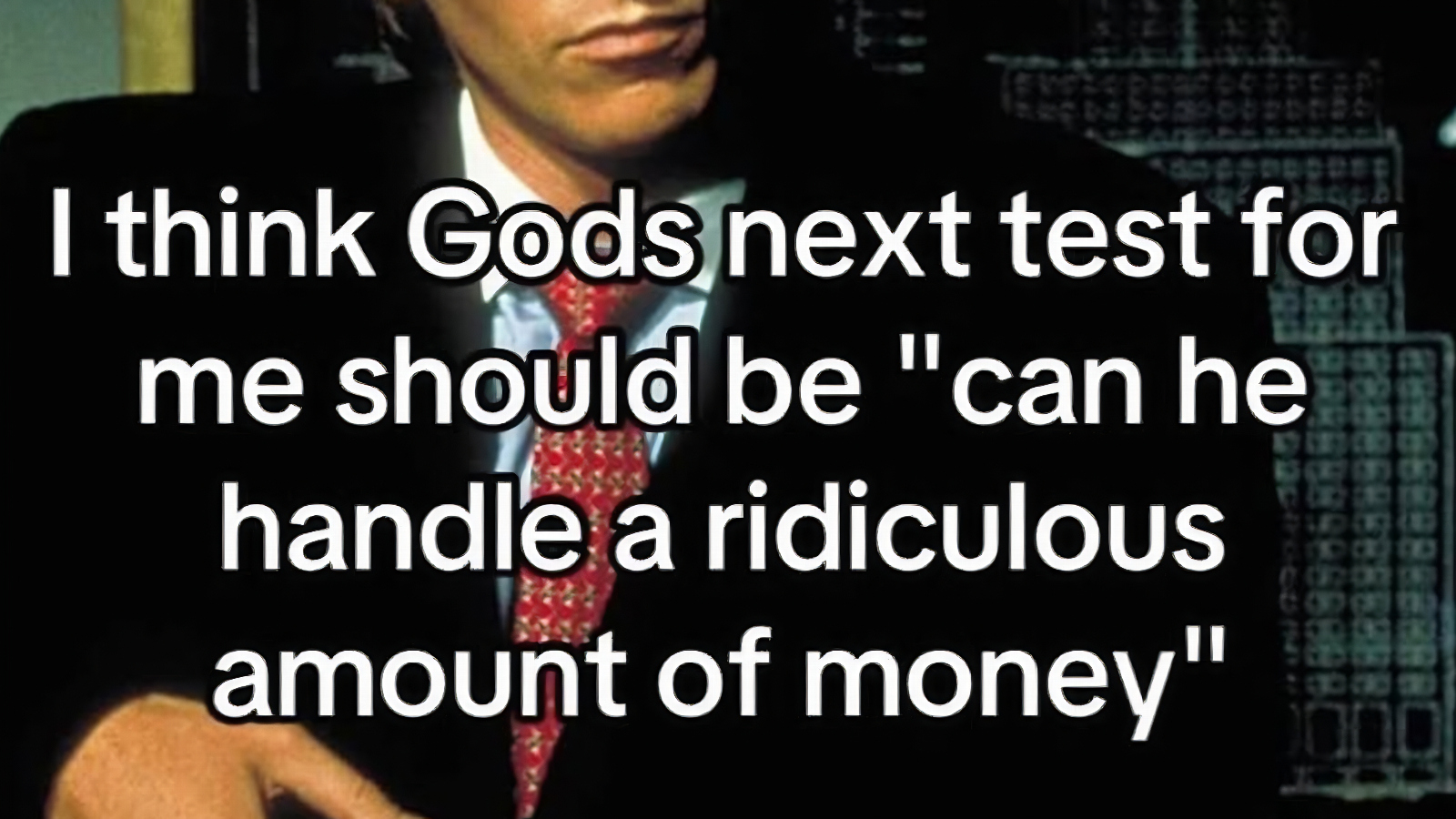 god's next challenge for me meme