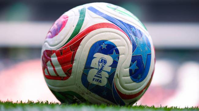 FIFA World Cup logo on soccer ball
