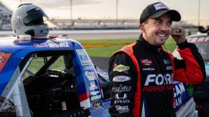 Frankie Muniz at NASCAR Truck race