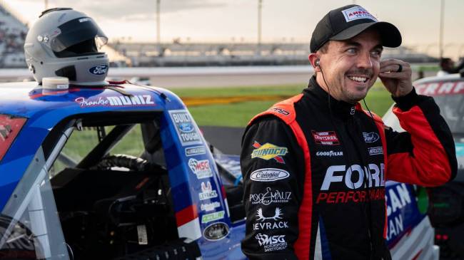 Frankie Muniz at NASCAR Truck race