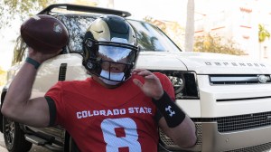 Hauss Hejny Colorado State Quarterback License Plate Oklahoma State Land Rover NIL Deal