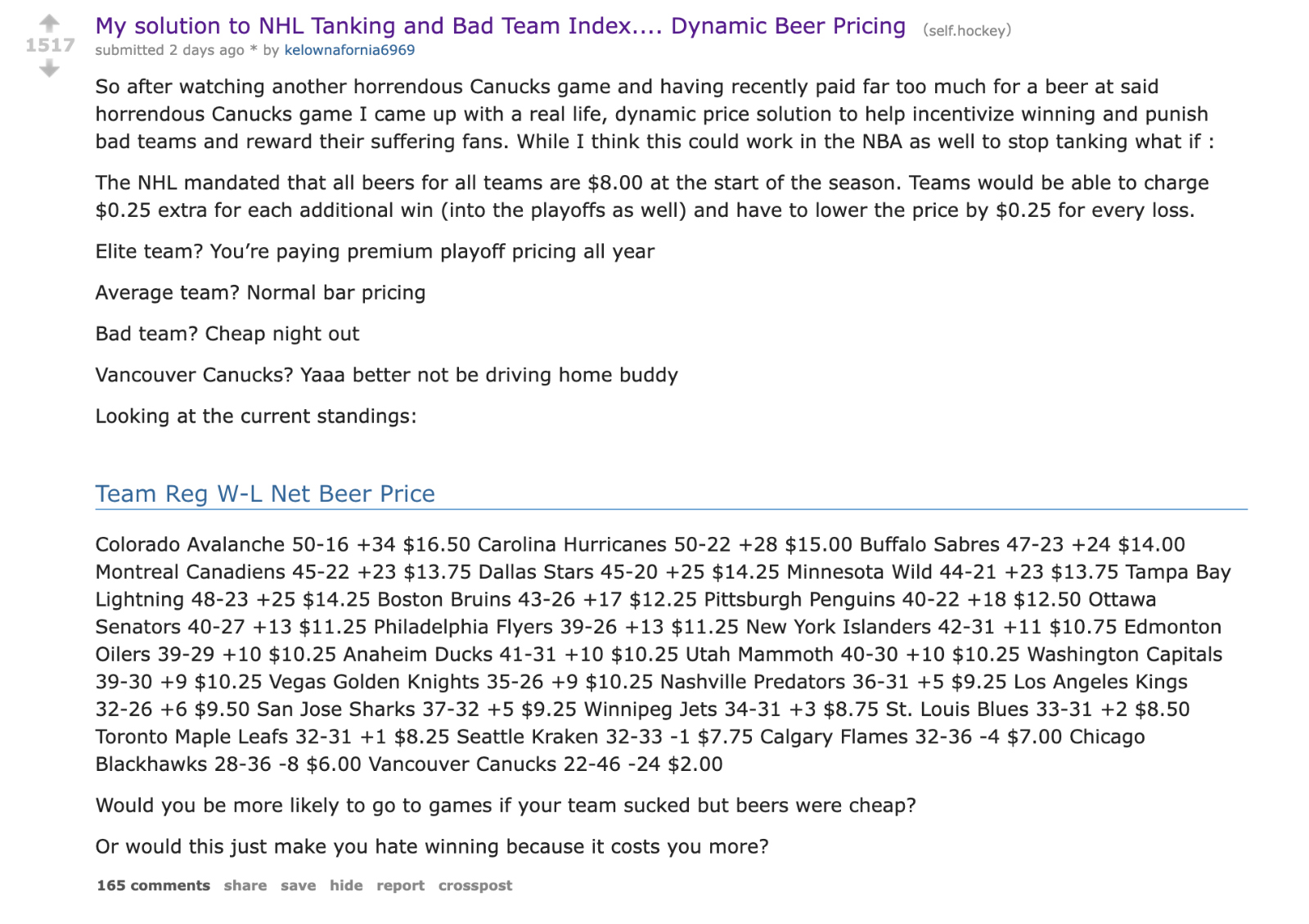 how to fix NHL tanking