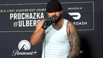 UFC Fighter Josh Hokit Pretends To Be Mexican, Threatens Jiri Prochazka With A Lightsaber At UFC Miami Media Day