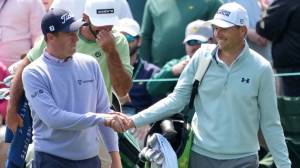 Justin Thomas and Jordan Spieth at The Masters