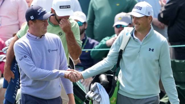 Justin Thomas and Jordan Spieth at The Masters