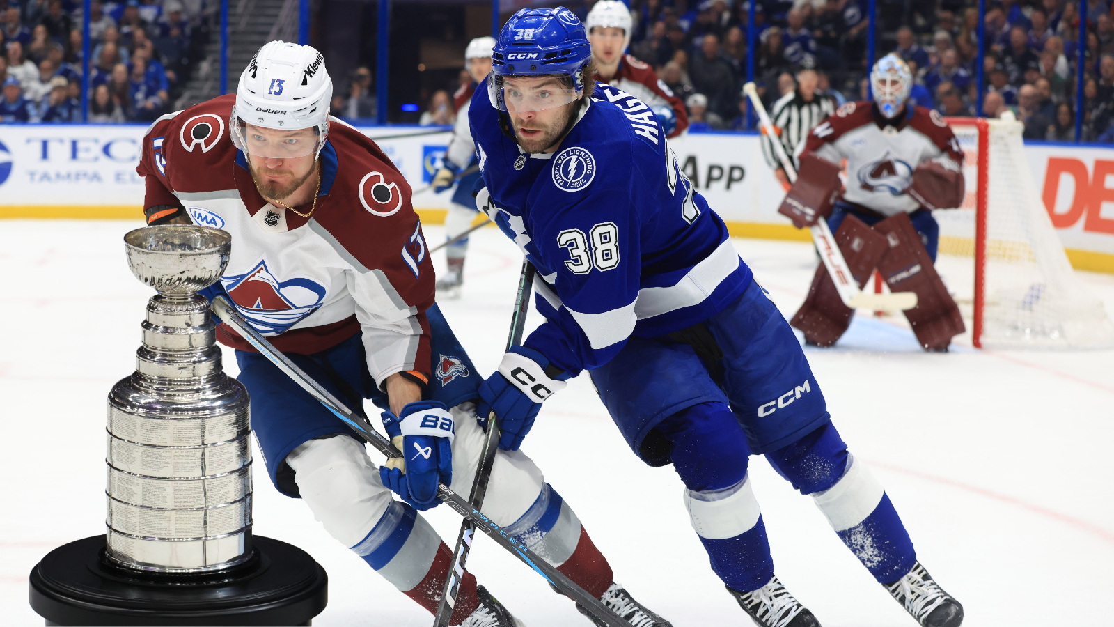 Tampa Bay Lightning and Colorado Avalanche chasing the Stanley Cup trophy