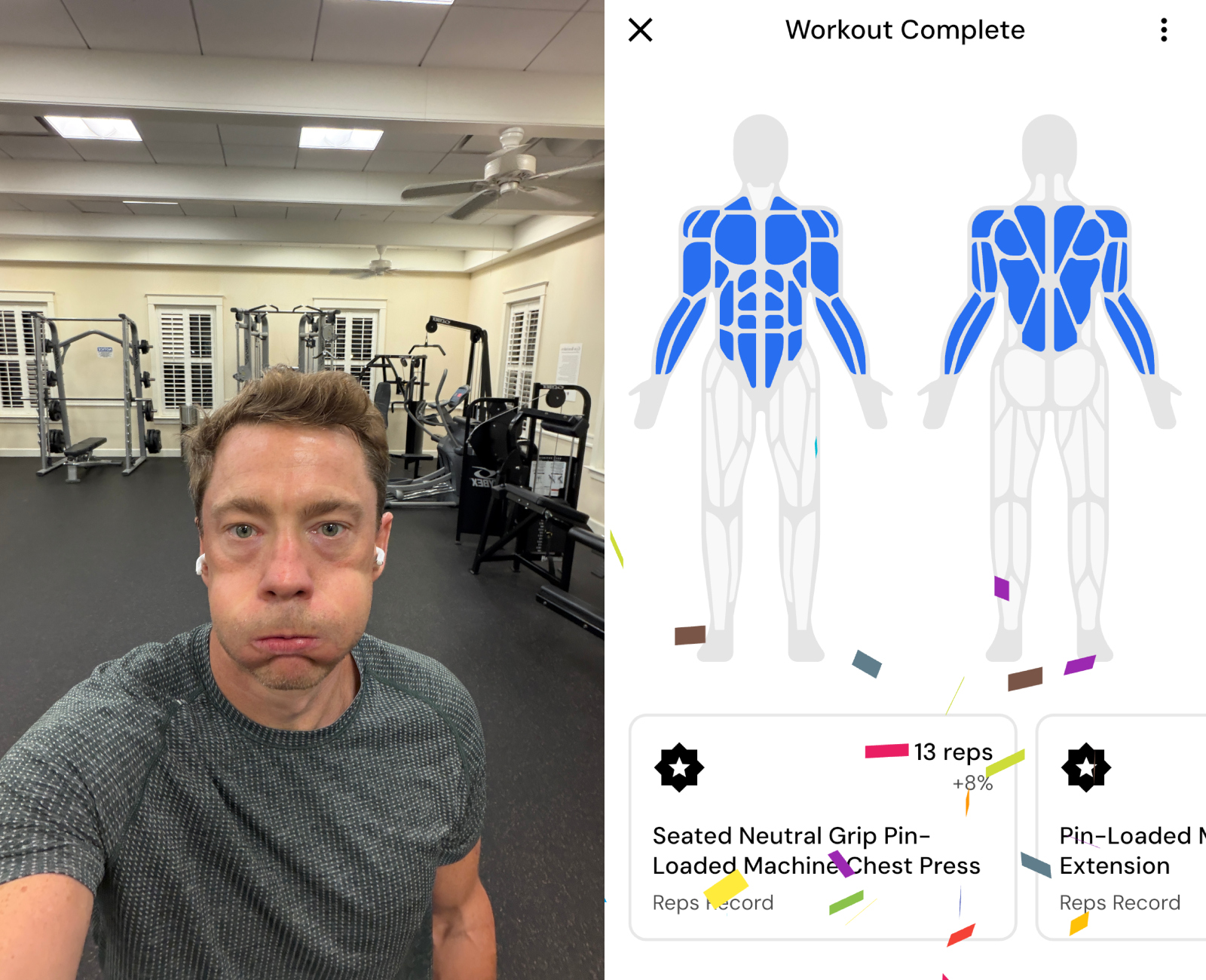 MacroFactor Workouts App in action