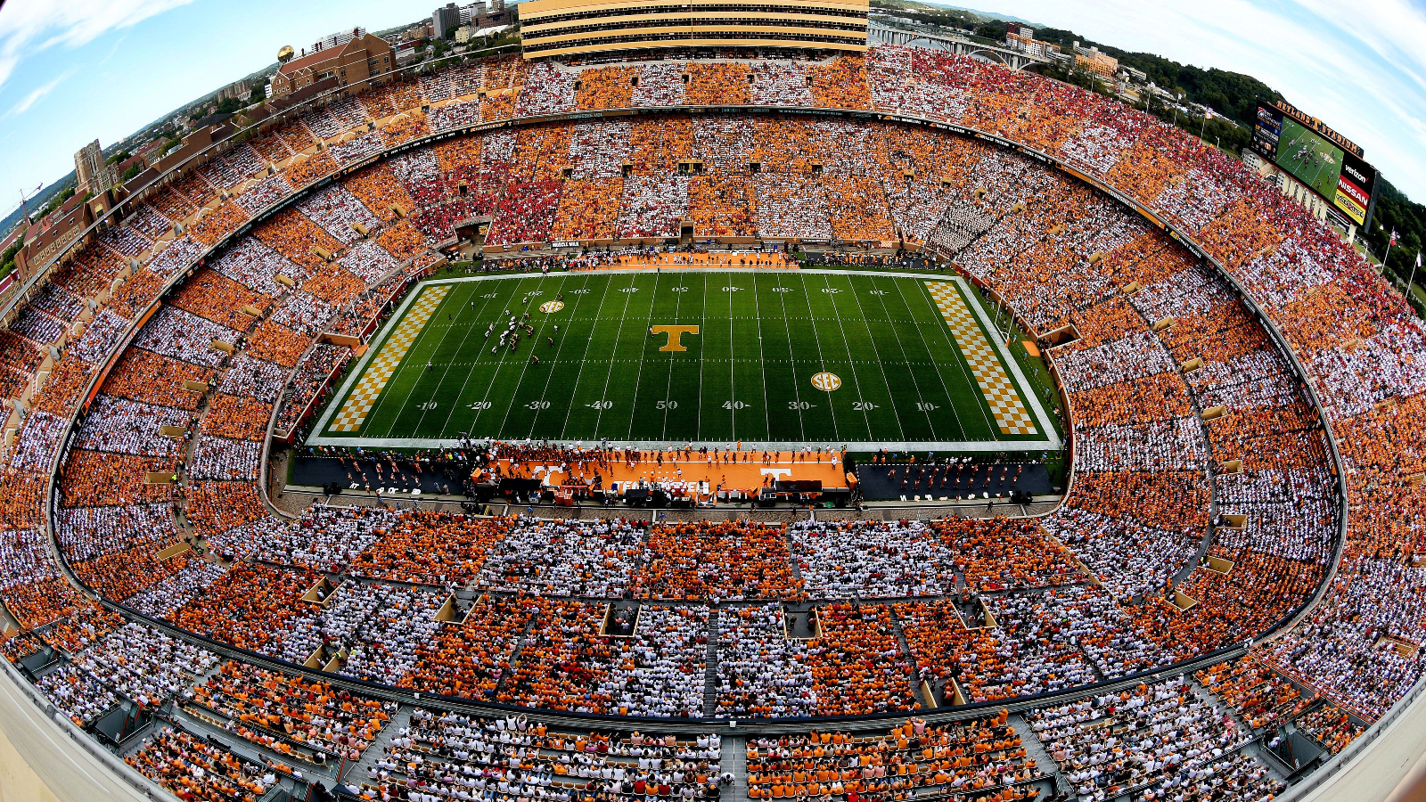 most intimidating college football stadiums Neyland Stadium Tennessee Volunteers