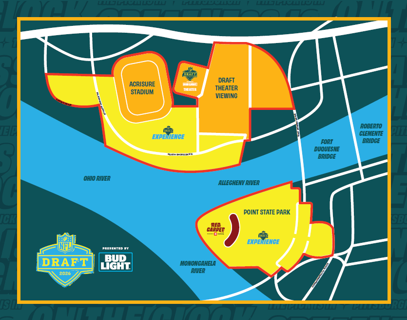 NFL Draft Location Map Pittsburgh 2026