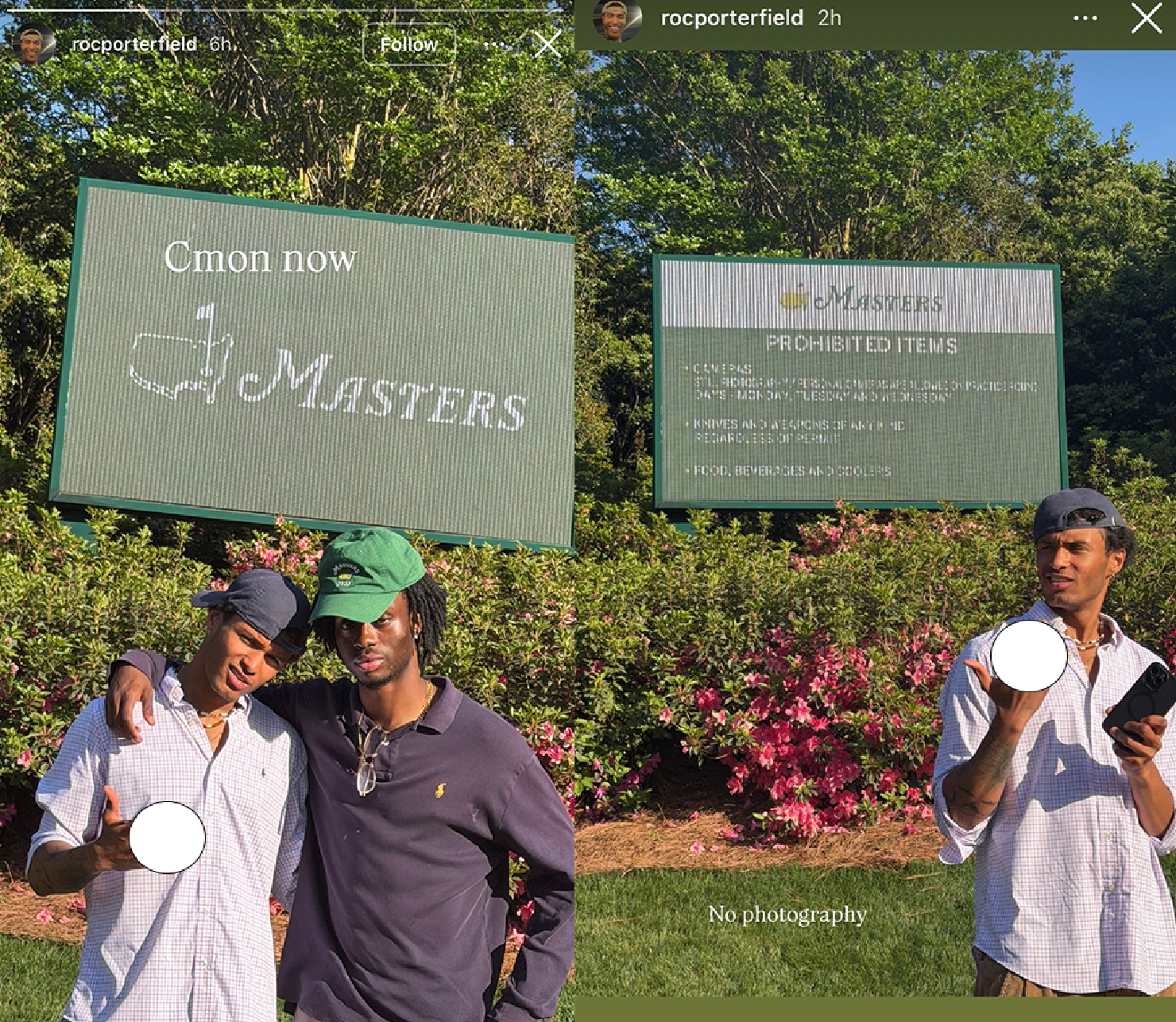 Explicit Photos At The Masters Contribute To Decline In Decorum