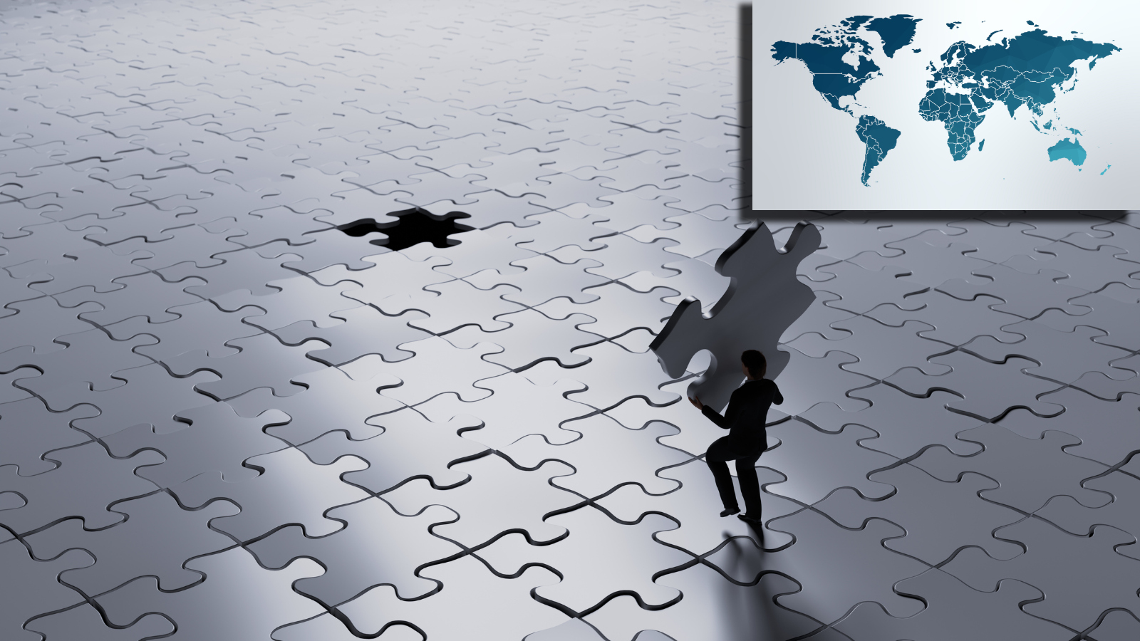 world's largest puzzle and map of the world