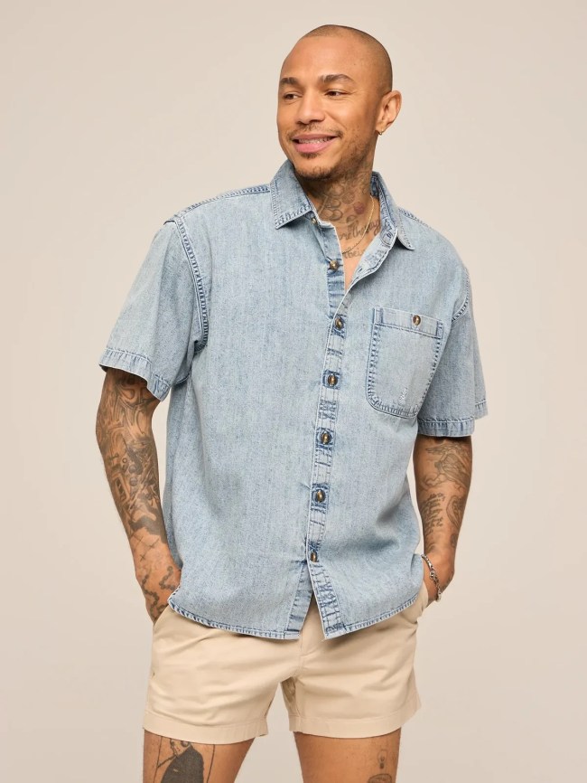 Chubbies Denim Drift Dock Shirt