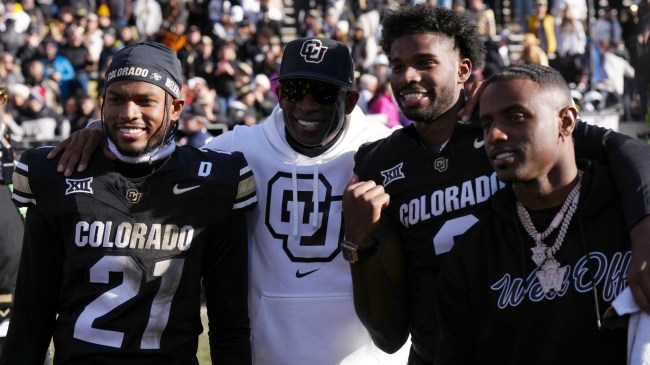 Deion Sanders, Shilo Sanders, Shedeur Sanders and Deion Sanders Jr.