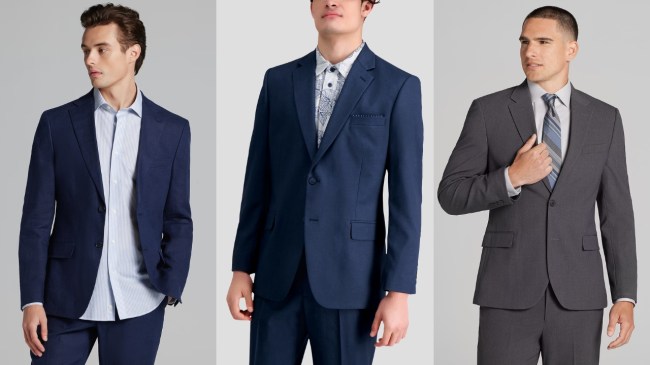 Men's Wearhouse suits on sale