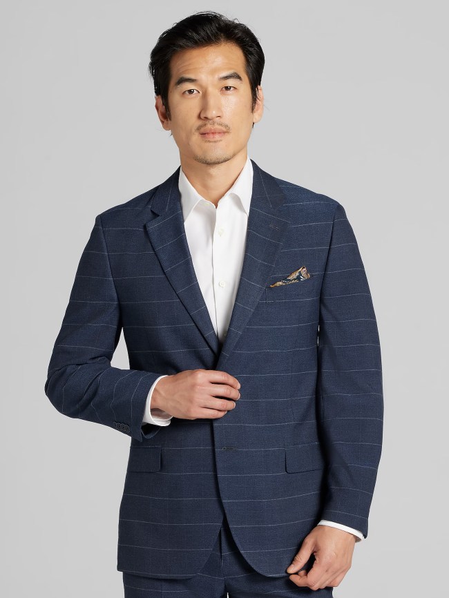 Nautica Windowpane Plaid Suit on sale at Men's Wearhouse
