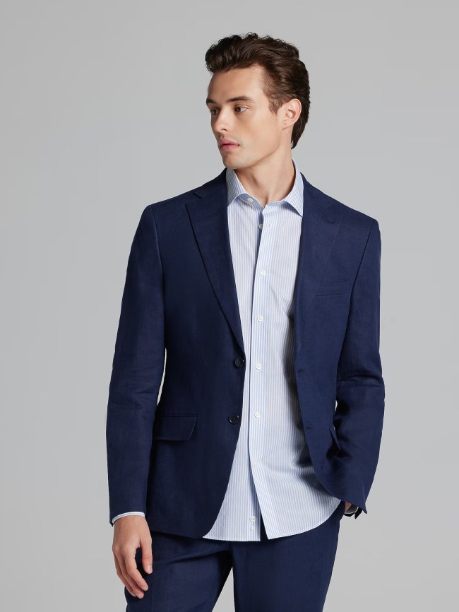 Tommy Hilfiger Modern Fit Linen Suit on sale at Men's Wearhouse