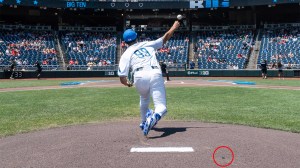 UCLA-pitcher-Angel-Cervantes-toy-dinosaur-Jerry