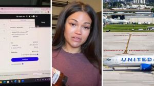 check out total (l) woman shares booking flight experience (c) United airlines (r)