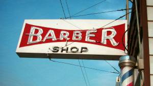 Barber shop sign