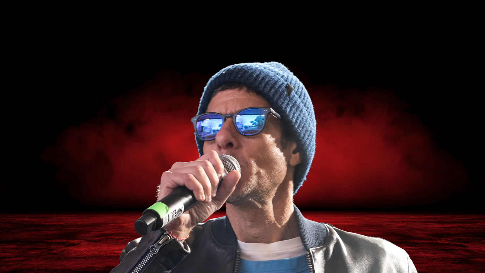 Beastie Boys Mike D holding a microphone