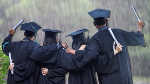 Centennial High School Tennessee Graduation Rain Weather