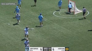 NCAA college lacrosse hofstra turf field slip syracuse notre dame unc johns hopkins injury