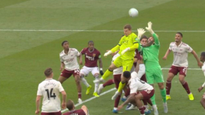 david raya foul