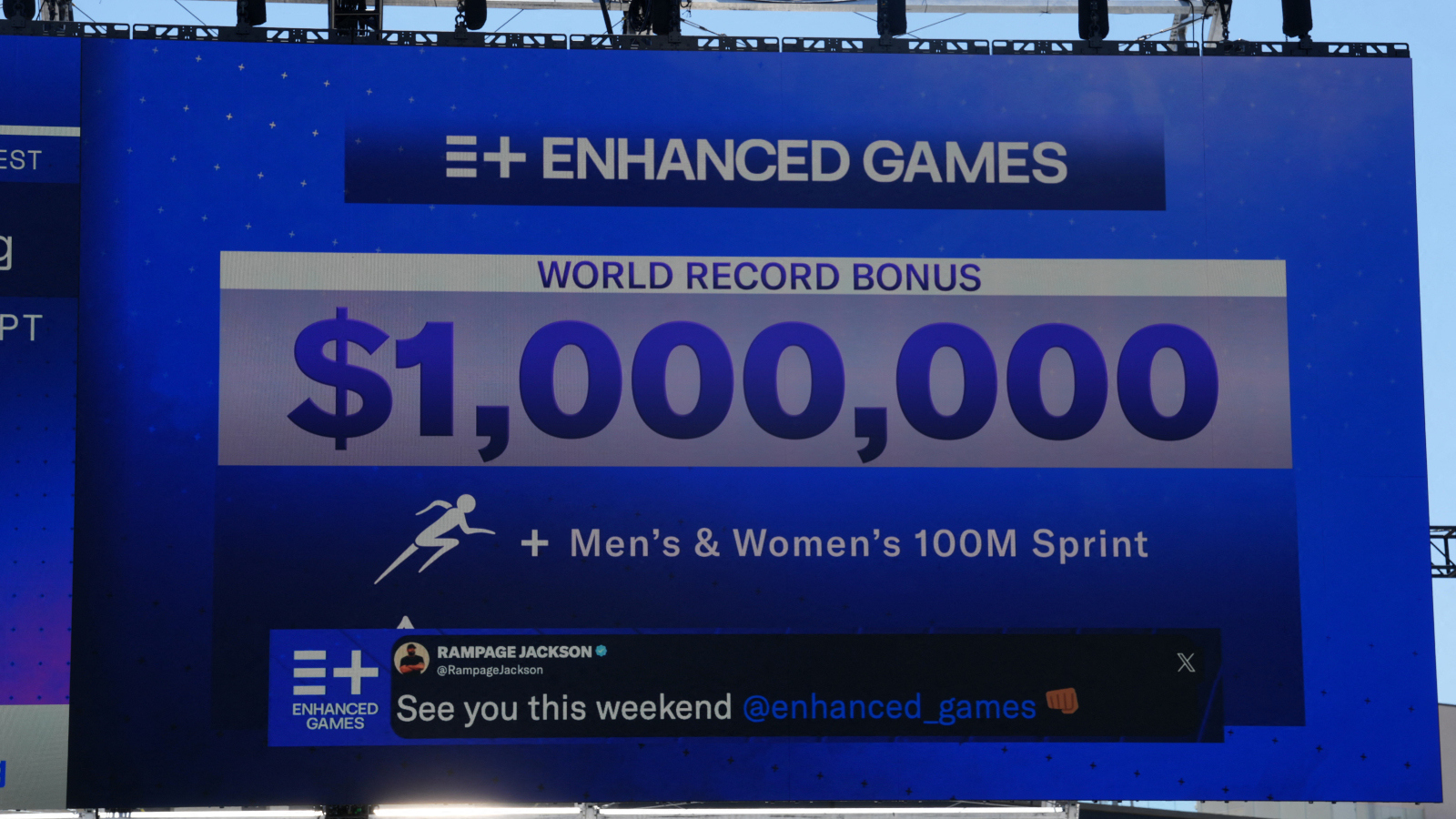 Enhanced Games in Las Vegas million dollar prize for winner