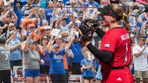 Florida softball jason williams mia williams texas tech fan ejected super regional