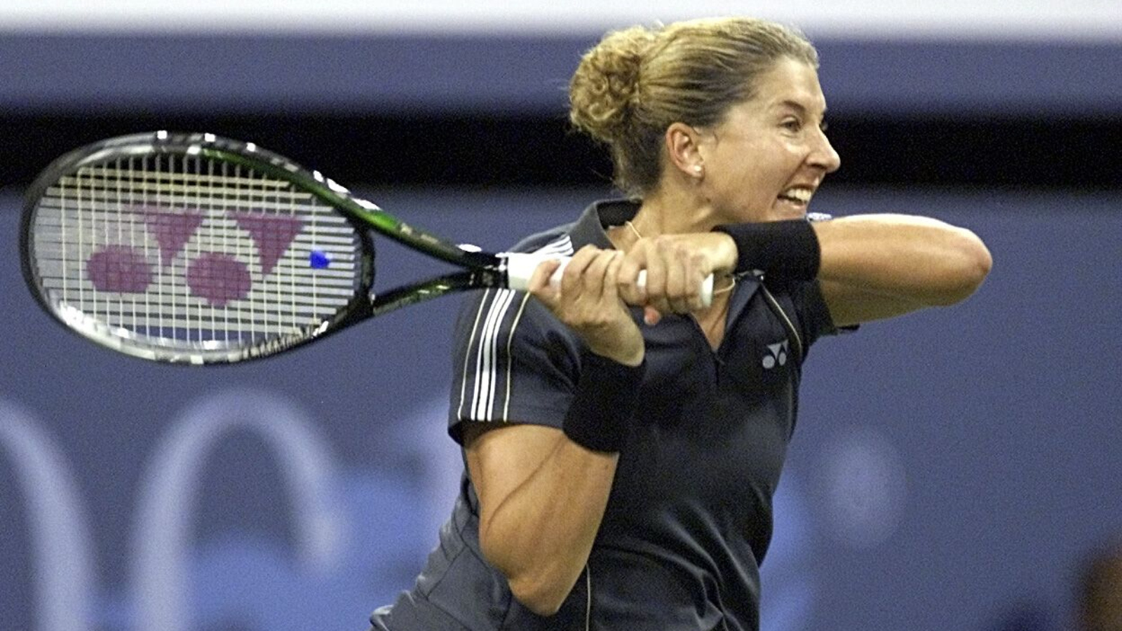 Monica Seles at the French Open