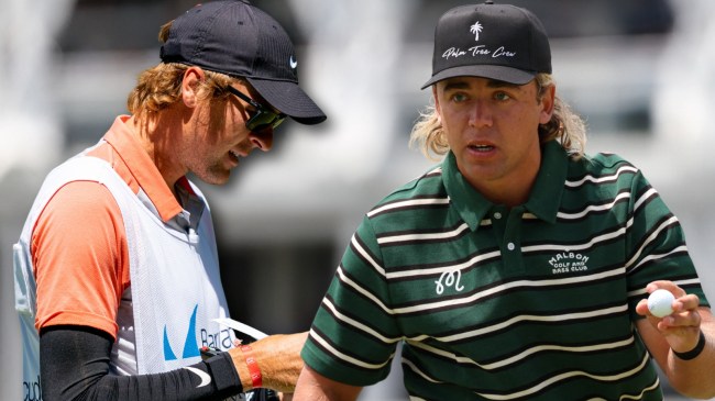 Gerrick Higgo and caddie Austin Gaugert