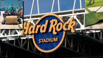 Hard Rock Stadium Is Getting Ripped To Pieces Over Video Of World Cup Pitch Being Installed… But Why?