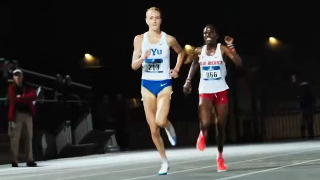 Jane Hedengren Pam Kosgei Track and field rules violation new mexico impede byu