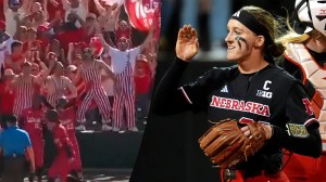 Jordy Frahm Husband Trey Frahm ejected why nebraska softball super regional